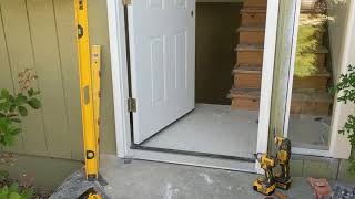 Jeld Wen Front Door Installation  Really crappy products and craftsmanship PART 1 [upl. by Ehsrop]