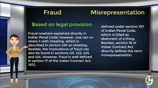 What is Difference Between Fraud amp Misrepresentation [upl. by Arata]