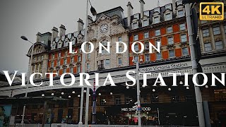 London Victoria Station Walk Through England 4K [upl. by Ajet542]