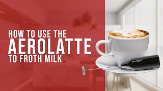 How To Use the AeroLatte To Froth Milk [upl. by Ocire]