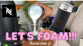 How To Foam Milk With Aeroccino 3 Make Coffee With Foam Tips amp Tricks  Easy Foamed Latte Recipe [upl. by Elmo]